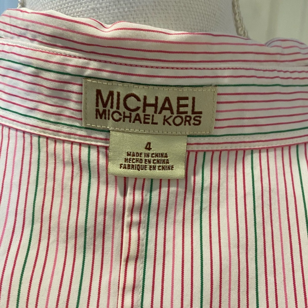 Michael Michael Kors Multi Color Button Up Top 4 - image 4